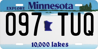 MN license plate 097TUQ