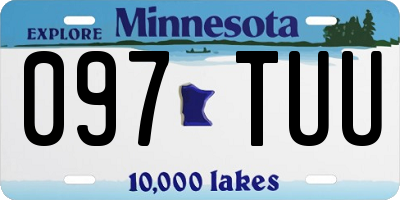 MN license plate 097TUU