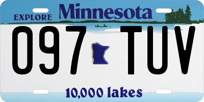 MN license plate 097TUV