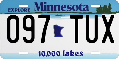 MN license plate 097TUX
