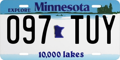 MN license plate 097TUY