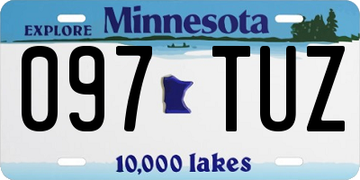 MN license plate 097TUZ