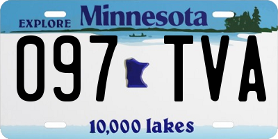 MN license plate 097TVA