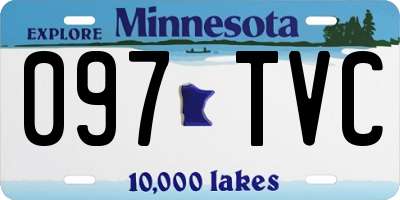 MN license plate 097TVC