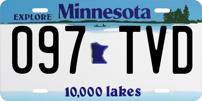 MN license plate 097TVD