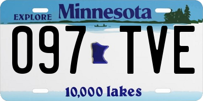 MN license plate 097TVE
