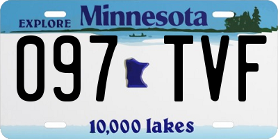 MN license plate 097TVF
