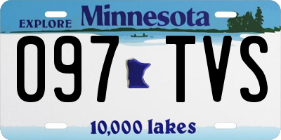 MN license plate 097TVS