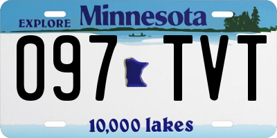 MN license plate 097TVT