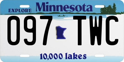 MN license plate 097TWC