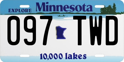 MN license plate 097TWD