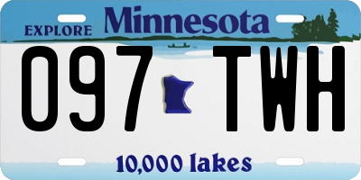 MN license plate 097TWH