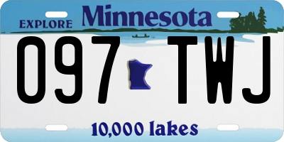 MN license plate 097TWJ