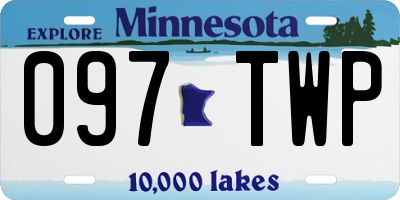 MN license plate 097TWP