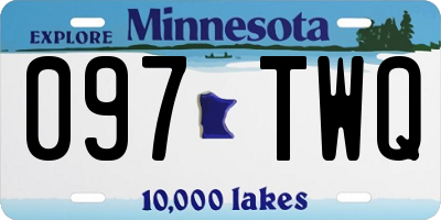 MN license plate 097TWQ