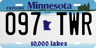 MN license plate 097TWR