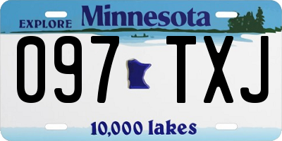 MN license plate 097TXJ
