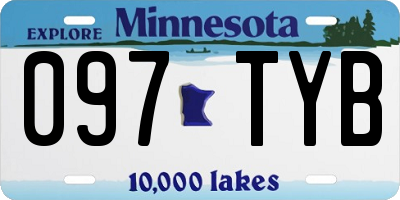 MN license plate 097TYB