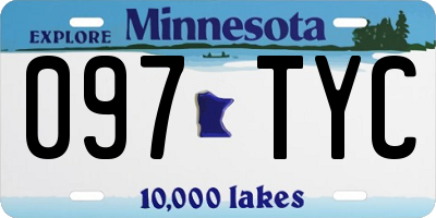 MN license plate 097TYC