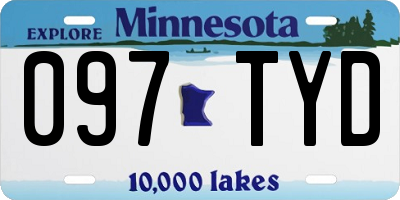 MN license plate 097TYD