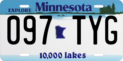 MN license plate 097TYG