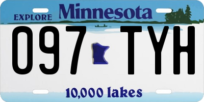 MN license plate 097TYH