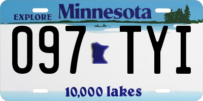 MN license plate 097TYI