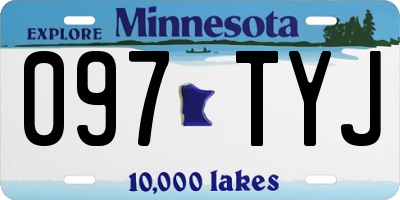 MN license plate 097TYJ