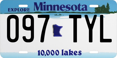 MN license plate 097TYL