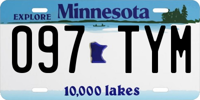 MN license plate 097TYM