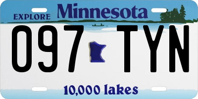 MN license plate 097TYN