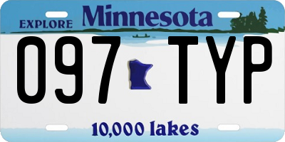 MN license plate 097TYP