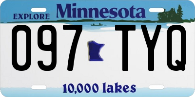 MN license plate 097TYQ