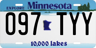MN license plate 097TYY