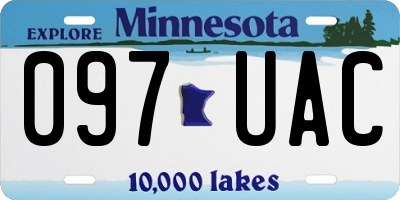 MN license plate 097UAC