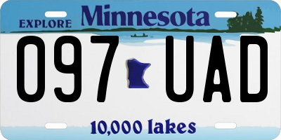MN license plate 097UAD