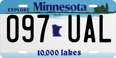 MN license plate 097UAL
