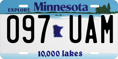 MN license plate 097UAM
