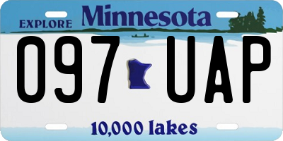 MN license plate 097UAP