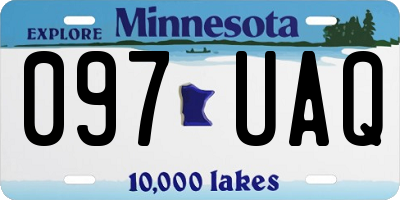 MN license plate 097UAQ
