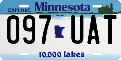 MN license plate 097UAT