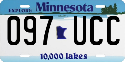 MN license plate 097UCC