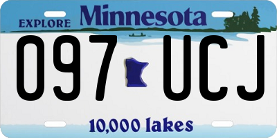MN license plate 097UCJ