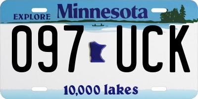 MN license plate 097UCK