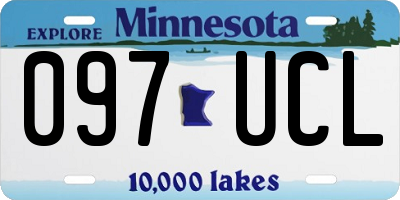MN license plate 097UCL
