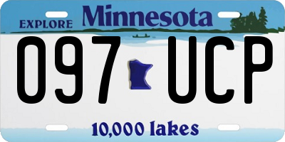 MN license plate 097UCP
