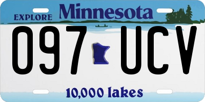 MN license plate 097UCV