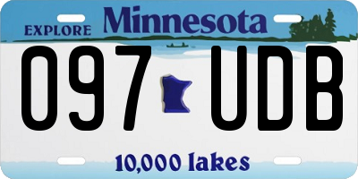 MN license plate 097UDB