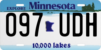 MN license plate 097UDH