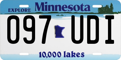 MN license plate 097UDI